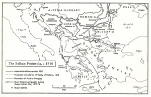 Balkan Peninsula c1910
