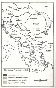 Balkan Peninsula c1950